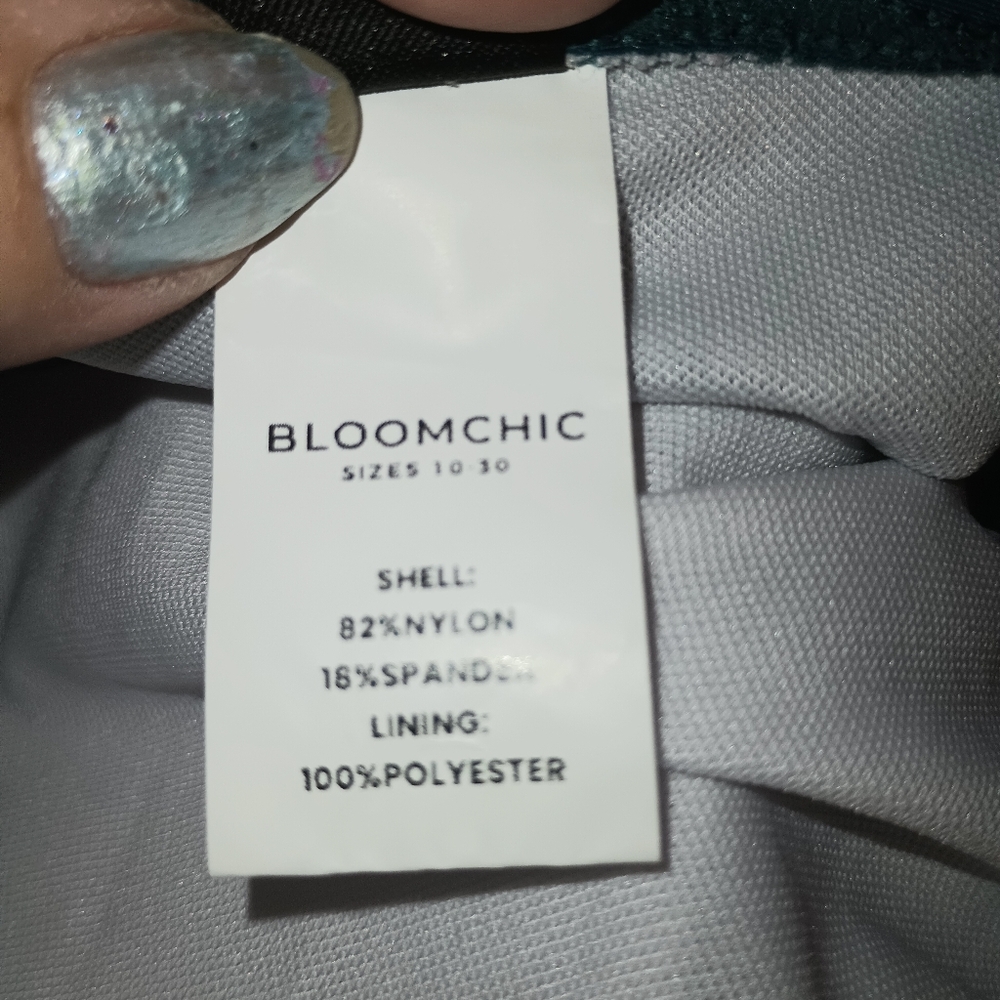 Bloomchic Cyan Solid Adjustable Straps Gathered O… - image 6